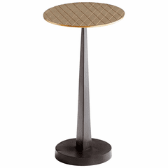 Cyan Beauvais Side Table - Aged Brass and Black - 10731