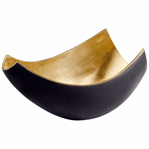 Cyan Boema Tray - Matt Black and Gold - 10620