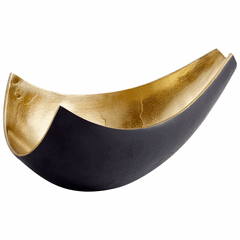 Cyan Boema Tray - Matt Black and Gold - 10621