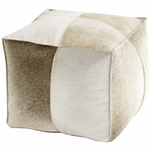 Cyan Brixton Pouf - Grey - 10129