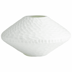 Cyan Buttercream Vase - White - 07314