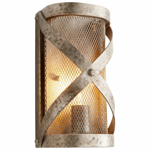 Cyan Byzantine Wall Sconce - Graphite - 08365