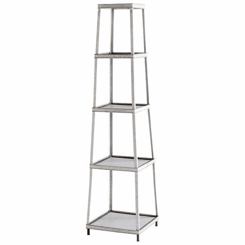 Cyan Calabasas Etagere - Galvanized Metal and Brown - 09849