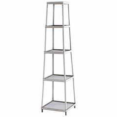 Cyan Calabasas Etagere - Galvanized Metal and Brown - 09849