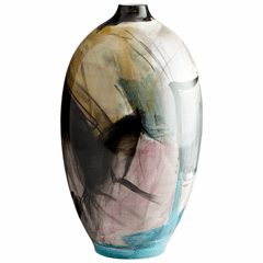 Cyan Carmen Vase 2 - Multi Colored Blue - 09885