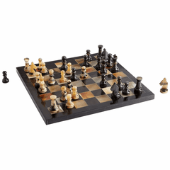 Cyan Checkmate Chess Board - Horn - 10230