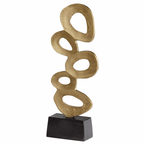 Cyan Chellean Lux #1 Sculpture - Gold - 11178