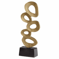 Cyan Chellean Lux #1 Sculpture - Gold - 11178