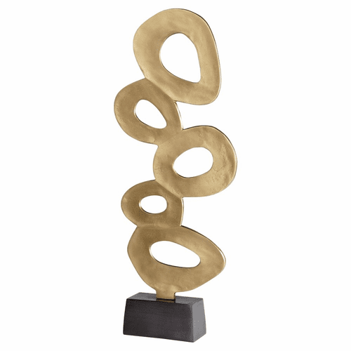 Cyan Chellean Lux #2 Sculpture - Gold - 11179