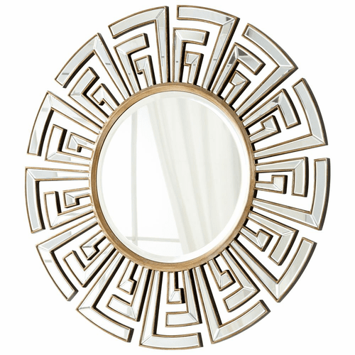Cyan Cleopatra Mirror - Clear and Gold - 05941