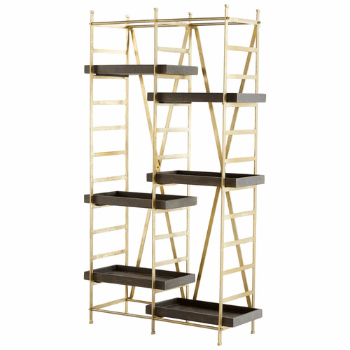 Cyan Corsetto Etagere - Gold and Grey - 10762
