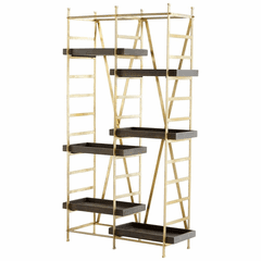 Cyan Corsetto Etagere - Gold and Grey - 10762