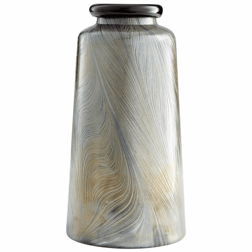 Cyan Cypress Vase - Damascus Grey - 10451