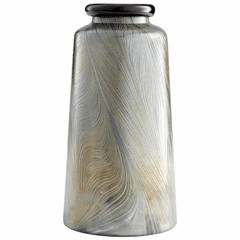 Cyan Cypress Vase - Damascus Grey - 10451