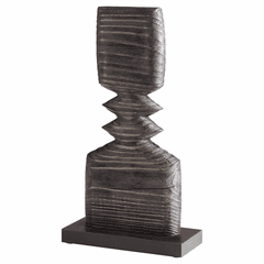 Cyan Dark Square Sculpture - Black - 11280