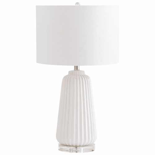 Cyan Delphine Table Lamp - White - 07743
