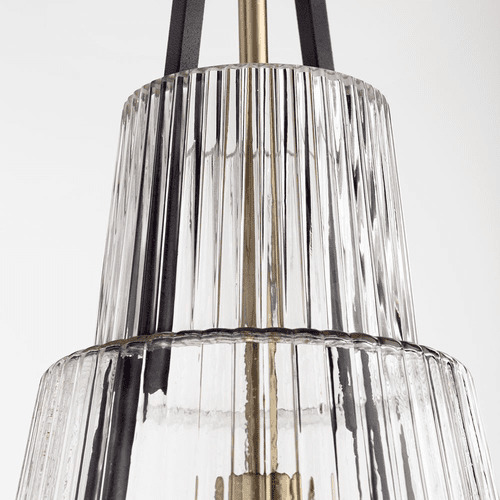 Cyan Design Apollo Pendant - Noir / Aged Brass - 10970