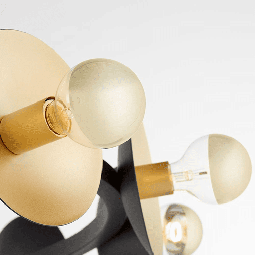 Cyan Design Artemis Chandelier - Noir and Gold Leaf - 10981