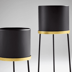 Cyan Design Large Liza Stand - Gold and Black - 11039