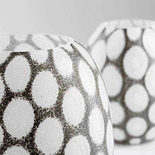 Cyan Design Small Brunson Vase - Brown and White - 11067