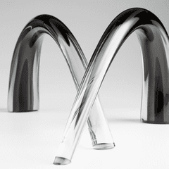 Cyan Design Vault Sculpture - Grey and Clear - 10897