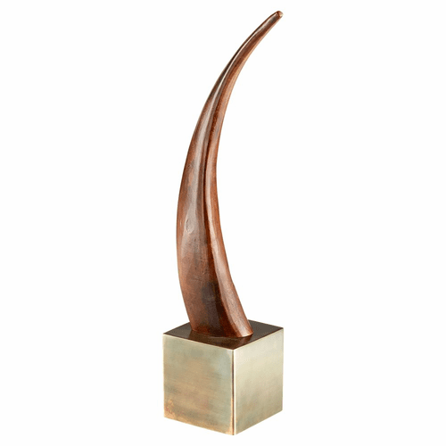 Cyan Eastern Claw Sculpture - Brown And Bronze - 11150