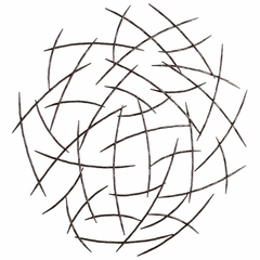 Cyan Elias Wall Art - Graphite - 05136