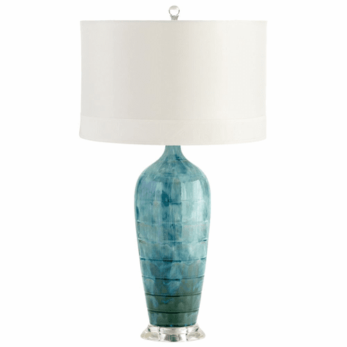 Cyan Elysia Table Lamp - Blue Glaze - 05212
