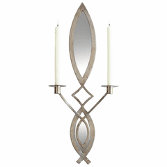Cyan Exclamation Wall Candleholder - Mystic Silver - 06030