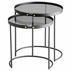 Cyan Flat Bow Tie Tables - Graphite - 11225