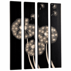 Cyan Float On Wall Art - Black - 07522