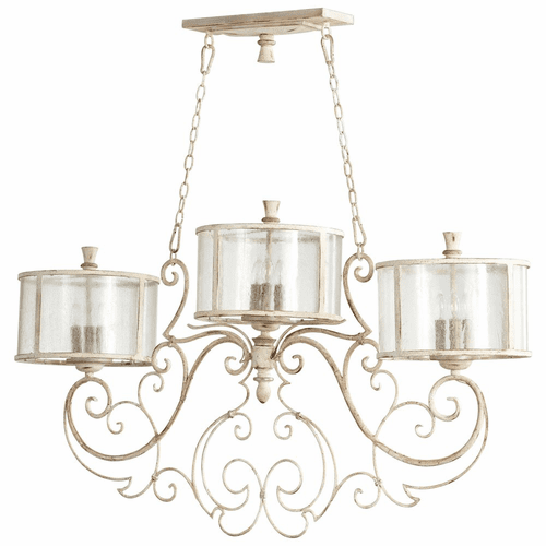 Cyan Florine Nine Light Island - Persian White and Mystic Silver - 05782