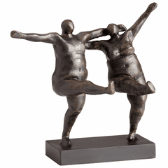 Cyan Free To Be Sculpture - Bronze - 05519