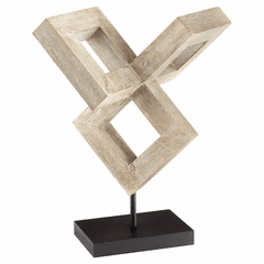 Cyan Gali Sculpture #2 - Bleached Pecan - 11171