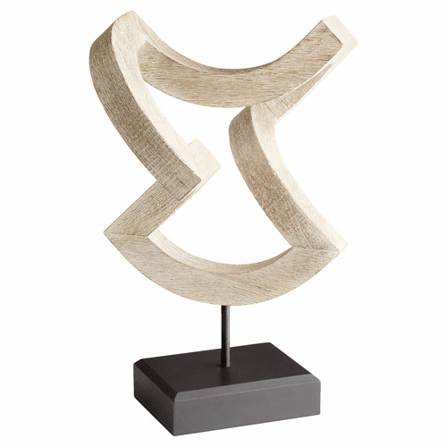 Cyan Gali Sculpture #4 - Whitewashed - 11173