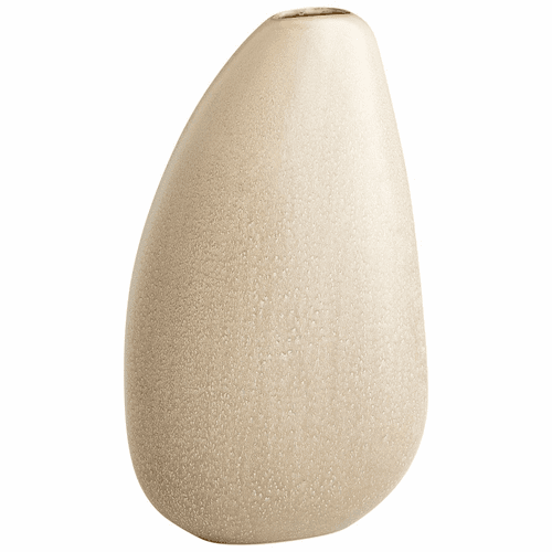 Cyan Galvanic Vase - Olive Glaze - 10835