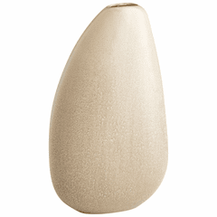Cyan Galvanic Vase - Olive Glaze - 10835