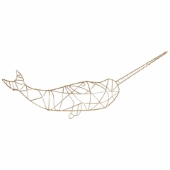 Cyan Gnarly Wall Art - Gold - 10390