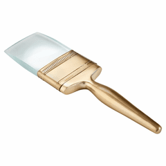 Cyan Gold Brush Sculpture - 11168