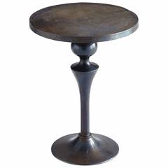 Cyan Gully Side Table - Bronze and Blue - 08297