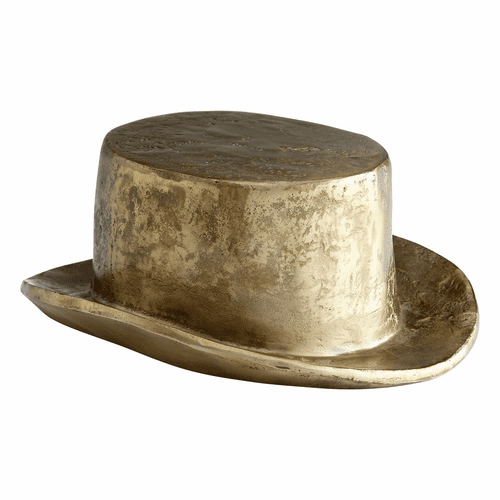 Cyan Hat Token - Aged Brass - 11233