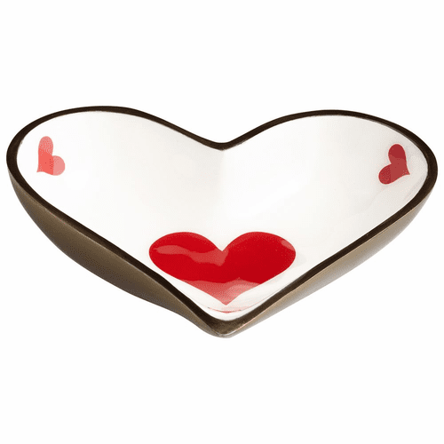 Cyan Heart Tray - Bronze - 07038