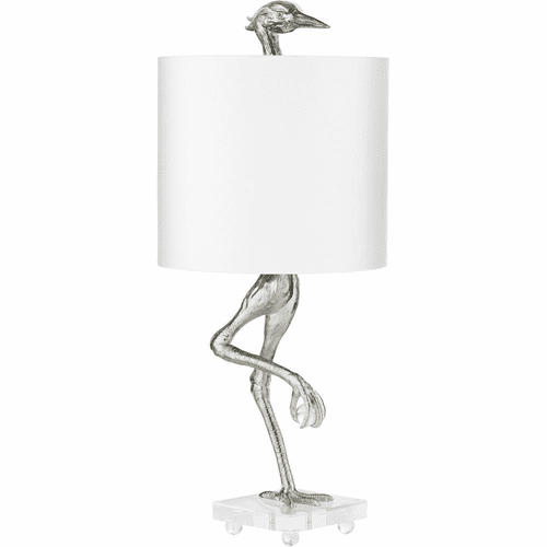 Cyan Ibis Table Lamp w/Led - Silver Leaf - 10362-1