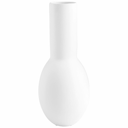 Cyan Impressive Impression Vase - Matte White - 10538