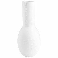 Cyan Impressive Impression Vase - Matte White - 10538