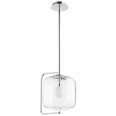 Cyan Isotope Pendant - Polished Nickel - 10556