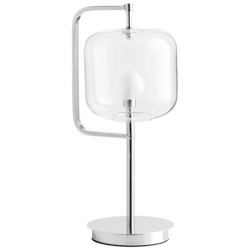 Cyan Isotope Table Lamp - Polished Nickel - 10557