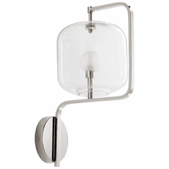 Cyan Isotope Wall Sconce - Polished Nickel - 10555