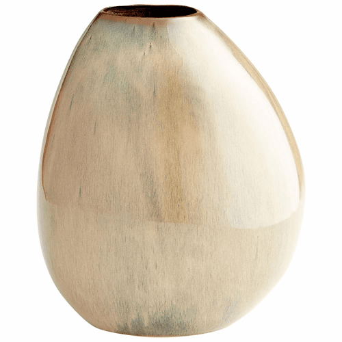 Cyan Jardin Vase - Olive Glaze - 10530
