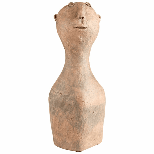 Cyan Joyful Java Sculpture - Rustic - 10412